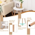 thumbnail image 5 of Spaco 16 Inch Modern Round Coffee Table, Stylish Round Table, MDF & Pine Wood Construction, White Color, Ideal for Kitchen or Bedroom, 5 of 8