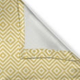 thumbnail image 5 of Ambesonne Geometric Grommet Curtain, Triangle Square Shape, 50" x 108", Marigold and White, 5 of 6