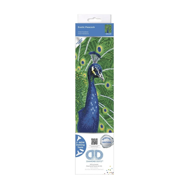 DIAMOND DOTZ® Exotic Peacock Special Edition Diamond Painting Kit