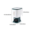 thumbnail image 2 of Dispensador de arroz 10kg Recipiente hermético de almacenamiento | Contenedor hermético sellado con vaso medidor | Plástico duradero | Cierre de frescura | Ideal para organizar despensas de cocina, 2 of 6