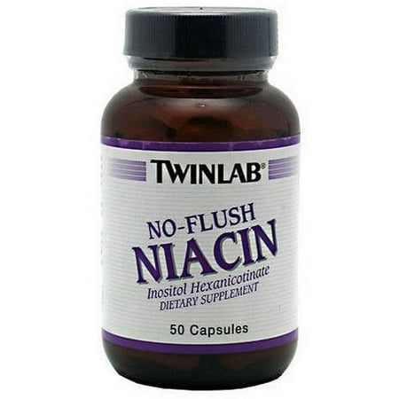 Twinlab No Flush Niacin 640mg, 50 CT