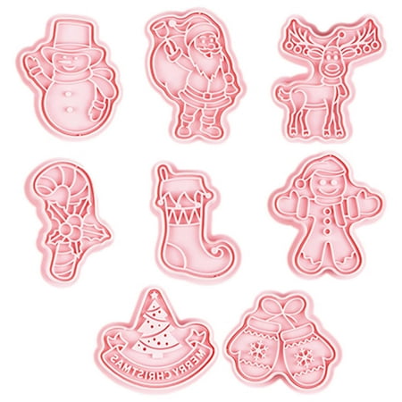 

Christmas Cookie Cutters | 8PCS DIY Baking Molds for Children | 3D Christmas Tree Baking Moulds for Cake Candy Chocolate Small Holiday Cooking Accessories