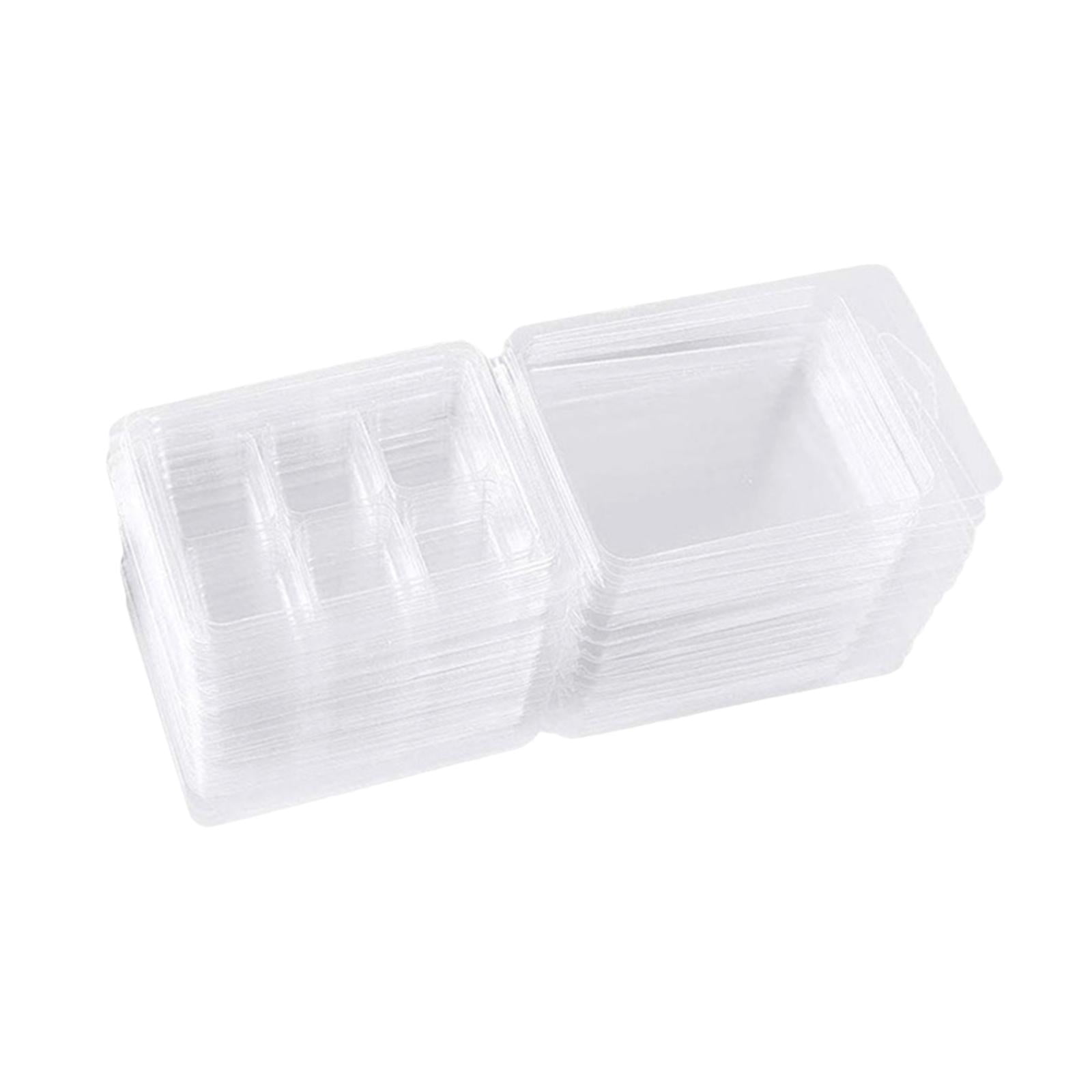 GUOOL 100Pcs Candles Melt Clamshells Molds Easy to Use Handmade Supplies Candle Making