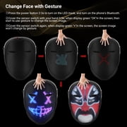 Luxbird Halloween Party LED Mask Masquerade,with Lights Up, Gesture Change, Bluetooth Programmable for Christmas,Dancing