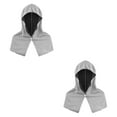 thumbnail image 4 of Segolike 2Pcs Cooling Hooded Towels Head Bandana Breathable for Camping Workout Multifunctional Soft Absorbent Accessory Sun Protection Grey, 4 of 8