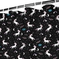 thumbnail image 4 of Waterproof Bathroom Curtain 72" x 84" - Colorful Space Theme with Planets, Galaxy & Astronaut, Fade-Resistant Polyester Fabric for Children, 4 of 5