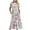 Multicolor, variant on ICHUANYI Women's Summer Dresses High Waist Floral Dress Casual Short Sleeve Round Neck Dress