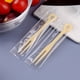 thumbnail image 2 of Matsuzay Mini tenedor desechable para fruta de 200 Uds., herramienta para recoger aperitivos para niños, comida para postres, almuerzos, Mostrada Amarillo, 2 of 6
