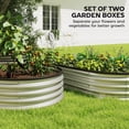thumbnail image 4 of Outsunny 2Pcs 5 x 3 x 1 ft Galvanized Raised Garden Bed, Silver, 4 of 10
