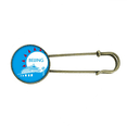 thumbnail image 1 of China Beijing Tian An Silhoutte Retro Metal Brooch Pin Clip Jewelry, 1 of 3