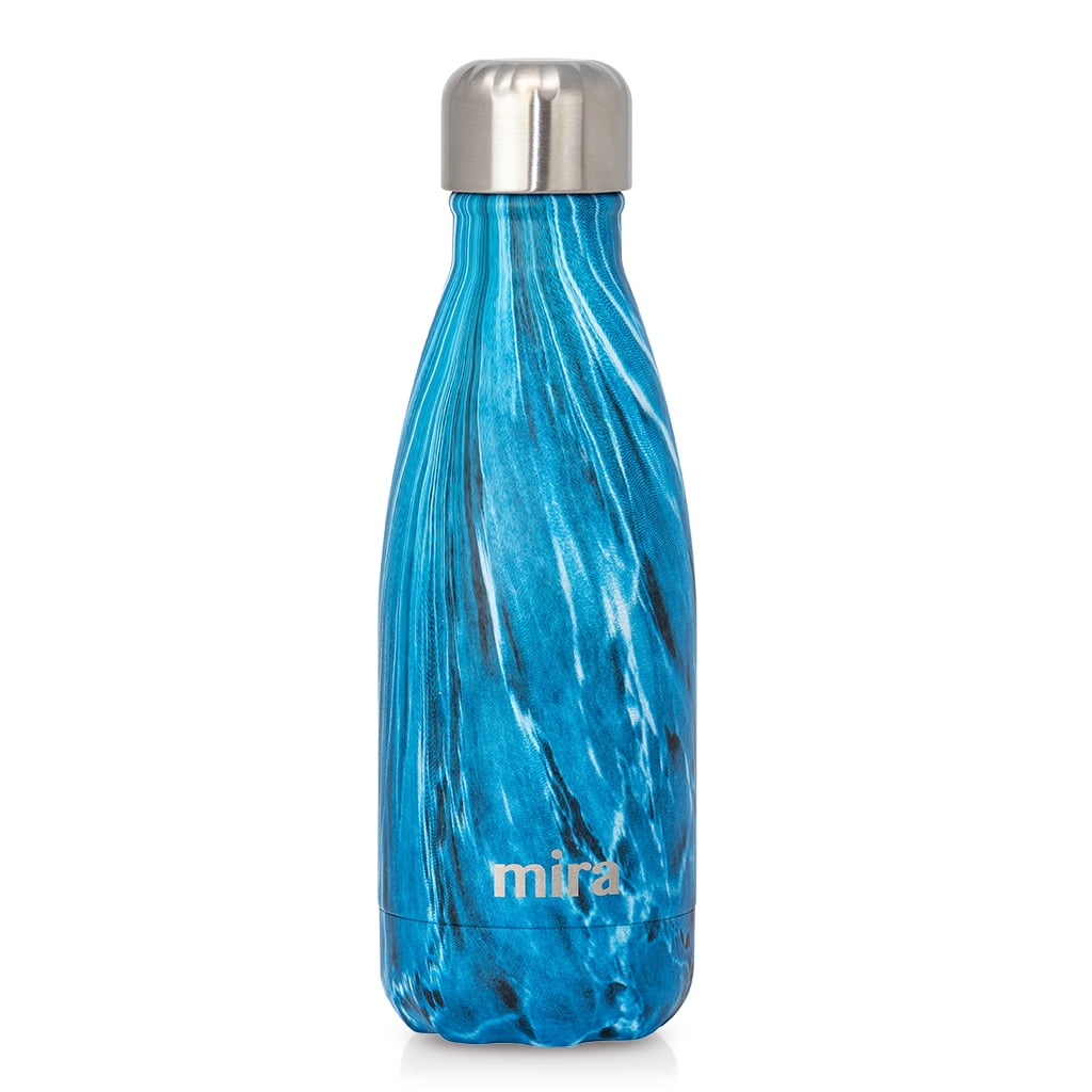 MIRA 17 Oz Stainless Steel Vacuum Insulated Water Bottle - Double Walled  Cola Shape Thermos - 24 Hours Cold, 12 Hours Hot - Reusable Metal Water  Bottle - Leak-Proof Sports Flask - Pearl Blue - Yahoo Shopping