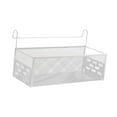 thumbnail image 4 of Bedside Hanging Storage Basket Iron Rack White for School Apartment Bed Bunk Bed Dormitory Organizer, 4 of 9