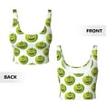 thumbnail image 5 of Fotbe Happy Fruit Pattern Womens' Sports Bra Longline Wirefree Padded with Medium Support Sports Moisture-Wicking Workou Vest,Tank Top-Large, 5 of 7