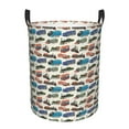 thumbnail image 1 of Easygdp Train for Large Dirty Clothes Hamper, Lightweight Storage Basket, Household Laundry Bag with Handle-Medium, 1 of 6
