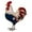 D, variant on Ruhiku GW Patriotic Metal Rooster Statues & Sculpture, Animal Yard Art Porch Decor Hand Crafts Ornament