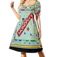 thumbnail image 3 of Vestido clásico del juego de mesa Monopoly Vestido para embarazadas Vestido para mujer Vestidos de noche para mujer Vestidos de novia para fiestas, 3 of 7