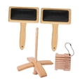 thumbnail image 3 of KLKCMS Wool Brushes Hand Carders DIY Crafts Wpi Gauge for Felting Crocheting Crafts Set B, 3 of 9
