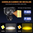thumbnail image 4 of Para Moto Exploradoras Faros Lupa Hi/lo Beam Bicolor 4x4, 4 of 5