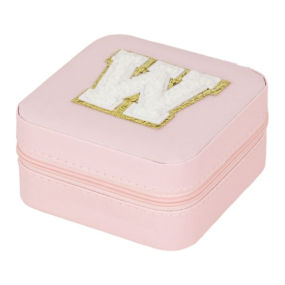 26 Letters Earring Jewelry Display Storage Box Organizer Flannel Tray for Necklaces Rings Bracelets Leather Bead Velvet Material Multifunctional Design Easy Access Organization,Multicolor V