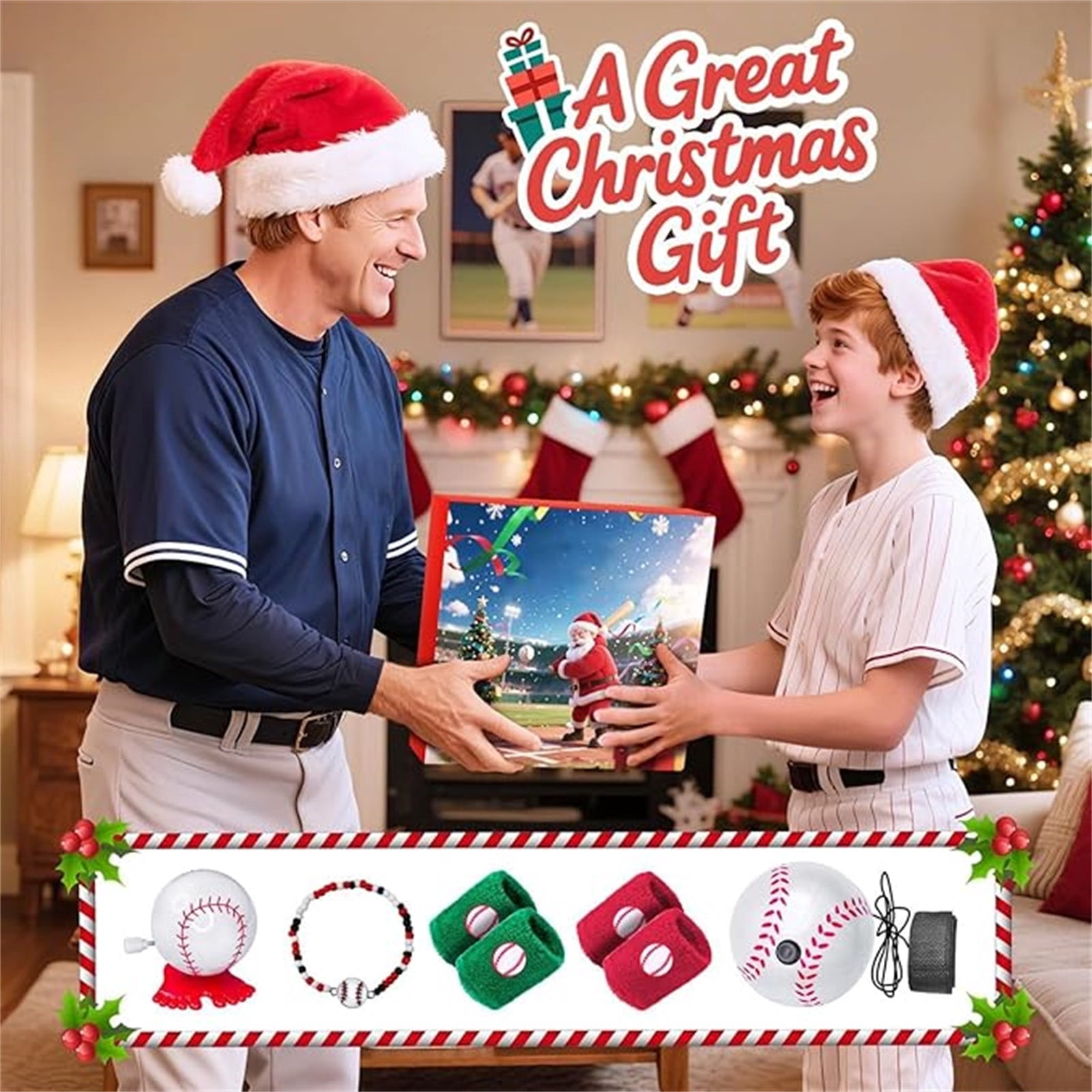 Santa Advent Calendars 2025 - 24 Pcs Tree Ornaments Set for Boys Girls & Kids Party Favors - 2025 Xmas Surprise Gifts, Advent Calendars for Adults Women Kids