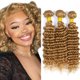 thumbnail image 1 of Hair Bundles Raivide, color rubio miel, onda profunda, 27, 30 cm a 40 cm, 1 of 7