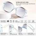 thumbnail image 6 of FEISEDY Oversized Butterfly Sunglasses for Women Fashion Charming Ladies Sunglass B2705, 6 of 14