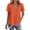 Orange, variant on Wlynlyn Plus Size Eyelet Tops for Women Short Sleeve V Neck Shirts Summer Loose Fitted Casual Breathable Fashion Blouses