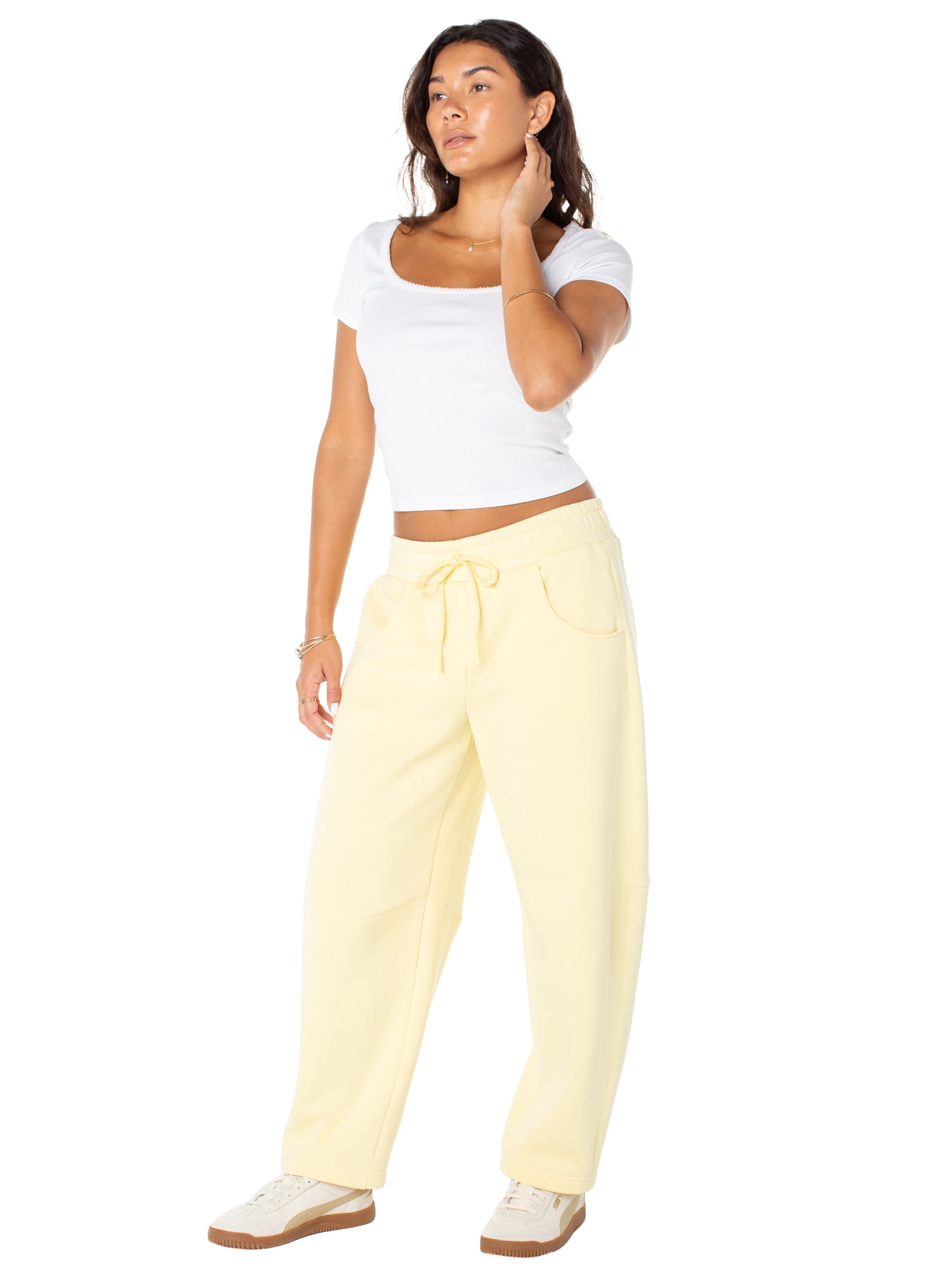 Celebrity Pink Women's Barrel Leg Sweatpants, Sizes XS-XXXL