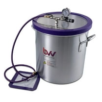 BVV Vacuum Chamber (10 Gallon) - High Strength & Durable Aluminum Vacuum Degassing Chamber Kit with Vacuum Pad, Gauge, HVAC Hose & Air Filter