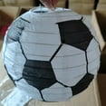 thumbnail image 4 of 8 faroles de papel con forma de balón de fútbol para colgar en el techo, decoración para fiesta de fútbol., 4 of 7
