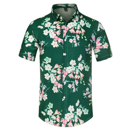 Half shirt flower printed deals
