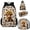 Cow Tattoo Baby Highland Cow, variant on Forest Dinosaur Backpack for School Boys with Lunch Box 10-12 Elementary School Backpacks 6-8 Water Bottle Holder Kids School Bag Bookbag and Lunch Bag Set Pencil Case
