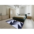 thumbnail image 5 of Ahgly Company Machine Washable Indoor Rectangle Transitional Night Blue Area Rugs, 2' x 4', 5 of 7
