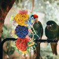thumbnail image 4 of 3pcs Bird Shredding Toy Parrots Chewing Hanging Toy Bird Cage Accessory Parrot Cage Shredding Toy, 4 of 8