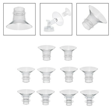Huajunming 10 X Silicone Flange Inserts For Breast Pump Shield Accessories 13/15/17/19/21Mm