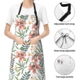 thumbnail image 6 of Picia Lilies Flowers Waterproof Apron for Unisex Adult - Adjustable Bib Apron with Pockets, Ideal for Cooking, Gardening, Painting, and Household Chores, 6 of 9