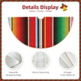 thumbnail image 3 of Rateoe Mexican Serape Blanket Stripes Pattern Christmas Tree Skirt with Ties , Christmas Tree Decorations, Farmhouse Christmas Decor Xmas Holiday Decorations-36", 3 of 6