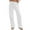 White, variant on WEIYLL Women Sweatpants High Waist Drawstring Basic Solid Color Winter Black Fall Clothes size S