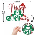 thumbnail image 2 of Decoración para tartas ZACHAKO con purpurina roja, Merry Grinchmas Christmas, 2 of 7