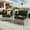 Black, variant on Ovios 2 Pieces Outdoor Patio Conversation Furniture Set Cushioned PE Rattan Wicker Chairs Set