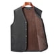thumbnail image 2 of Chaleco cálido de otoño e invierno para hombres de mediana edad con forro polar Chaqueta gruesa para papá Chaleco básico para abuelo, 2 of 6