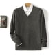 thumbnail image 5 of Men Sweater V Neck Pullover Long Sleeve Wool Knitwear Casual Tops Autumn Winter New Version Soft And Comfortable Men's Thin Top, 5 of 5