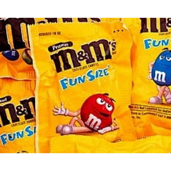 M & M Fun Size Assorted Pack by CANDY CABIN Peanut, 2 LB