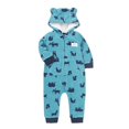 thumbnail image 3 of Warm Baby Rompers 2023 Autumn Winter Cartoon Hooded Fleece Baby Girls Costume Newborn Babies jumpsuits, 3 of 4