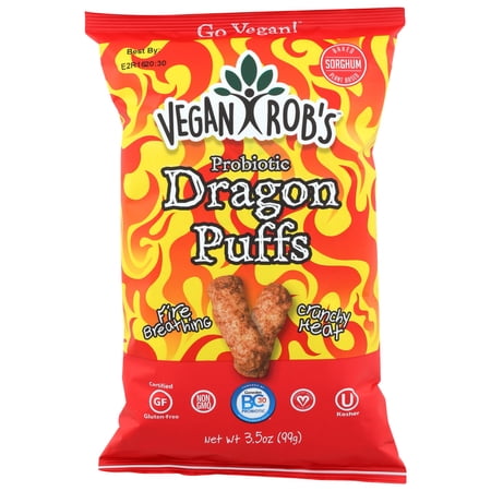 Vegan Rob's , Puffs Dragon, 3.5 Oz, Pack Of 12
