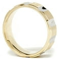 thumbnail image 3 of Pompeii Mens 7mm 14k Gold Two Tone Swiss Cut Wedding Band Ring (,), 3 of 3