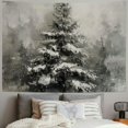 thumbnail image 2 of Orinice Snow Covered Pine Tree Tapestry Wall Hanging Unique Style for Home Decor | Graphic Tapestries for Living Room Bedroom Dorm | 4 Sizes Available 40x30inch, 2 of 6