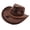 Brown, variant on Classical Homburg Hat Panama Hat Gift for Boyfriend Cowboy Hats Wide Brimmed