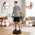 thumbnail image 3 of Waist Whisper Disc Shaping Waist Twisting Disc Waist Whisper Exerciser Twisting Waist Disc with Pull Rope Full Toning Workout Gym Board, 3 of 3