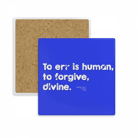 

Quote Divine Forgive Human Error Coaster Cup Mat Mug Subplate Holder Insulation Stone